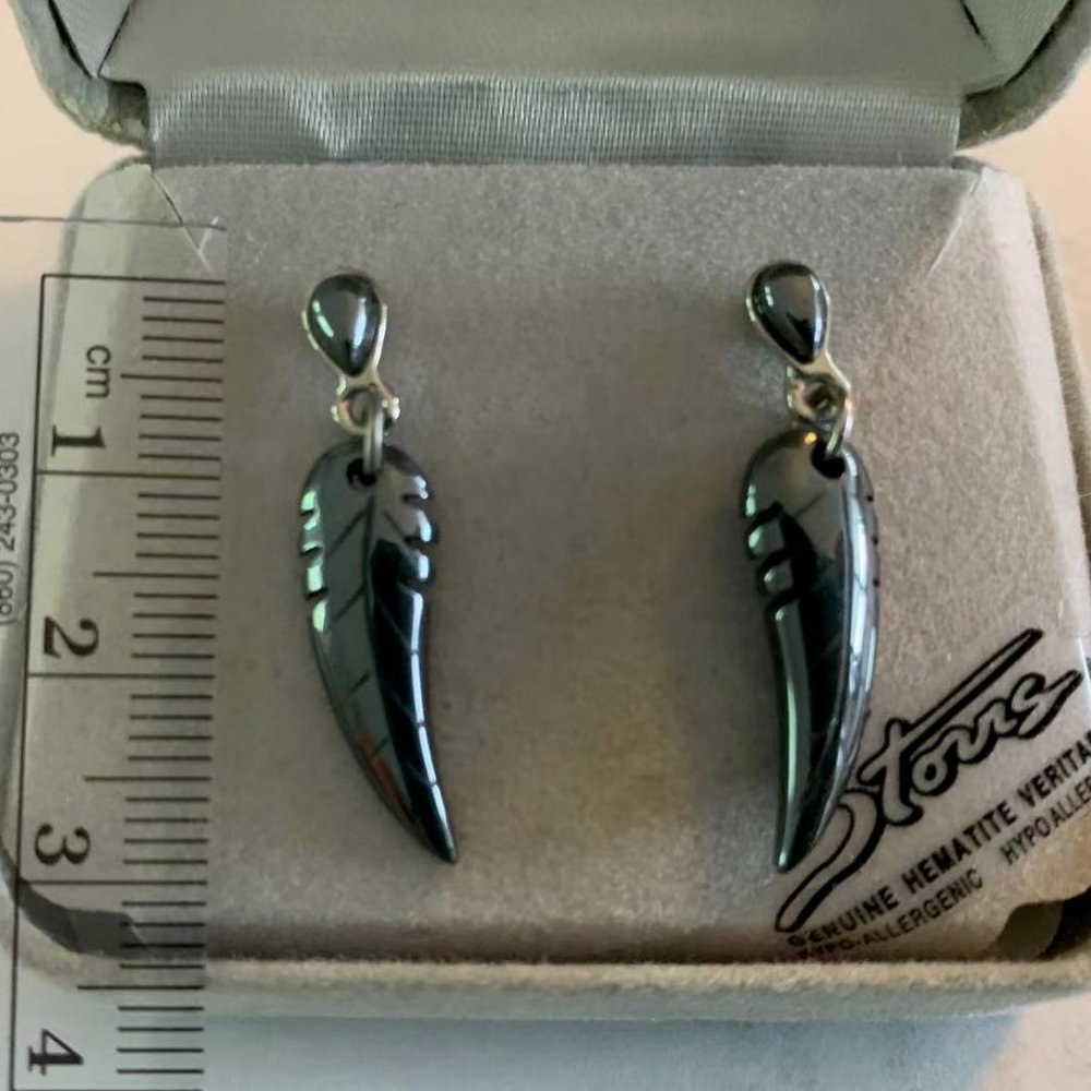 Hematite earrings